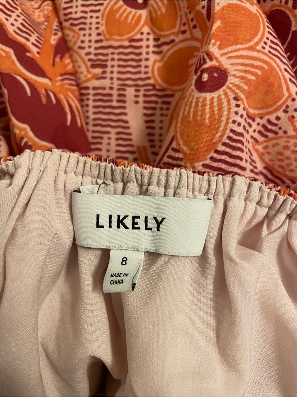 Likely’s Lori Floral Square-Neck Key Hole Cut Out Mini Cocktail Dress - Picture 4 of 5